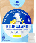 100% Plastic-Free Dishwasher Detergent Tablets, 60ct, Lemon Zest