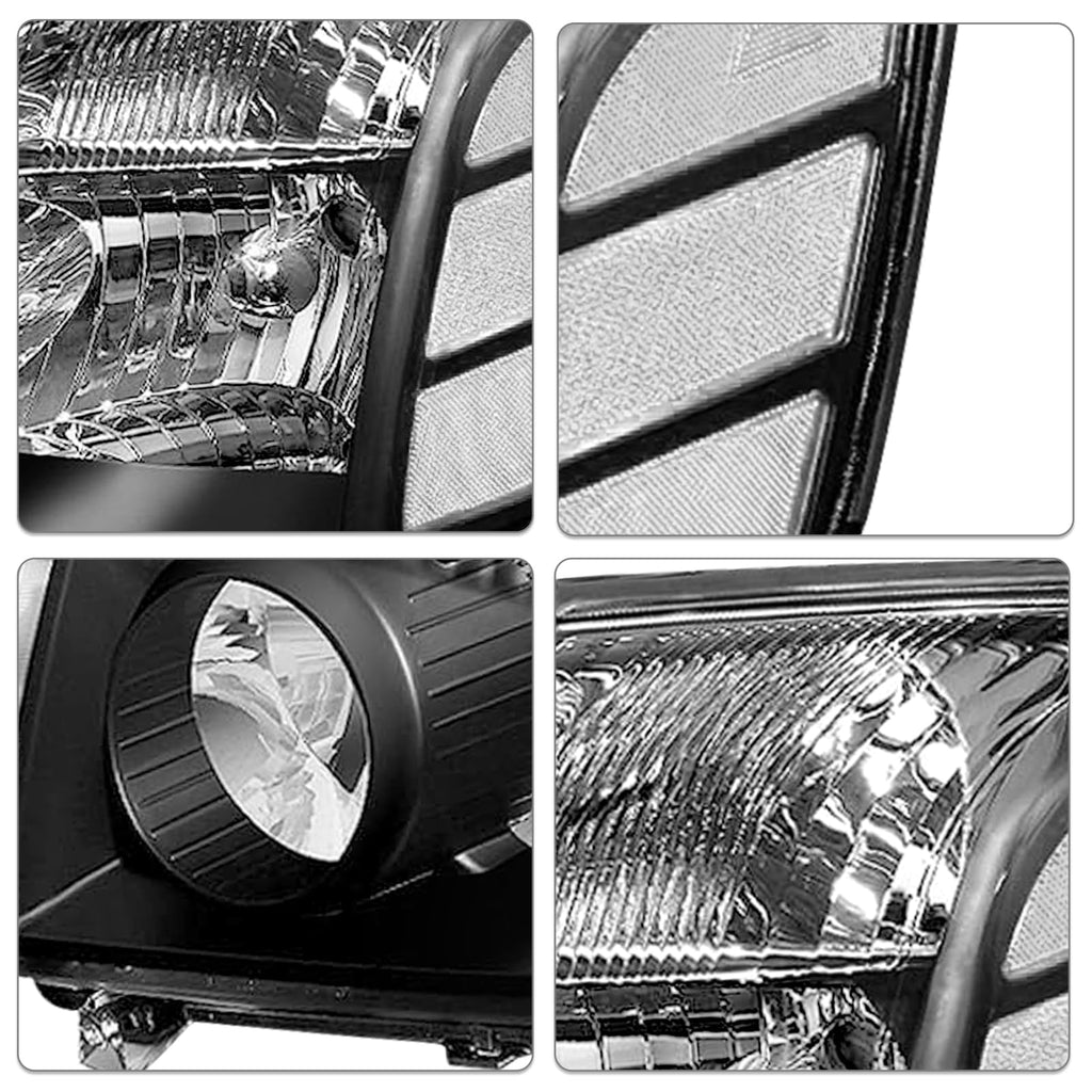 Halogen Headlight Assembly Compatible with 2004-2015 Nissan Titan