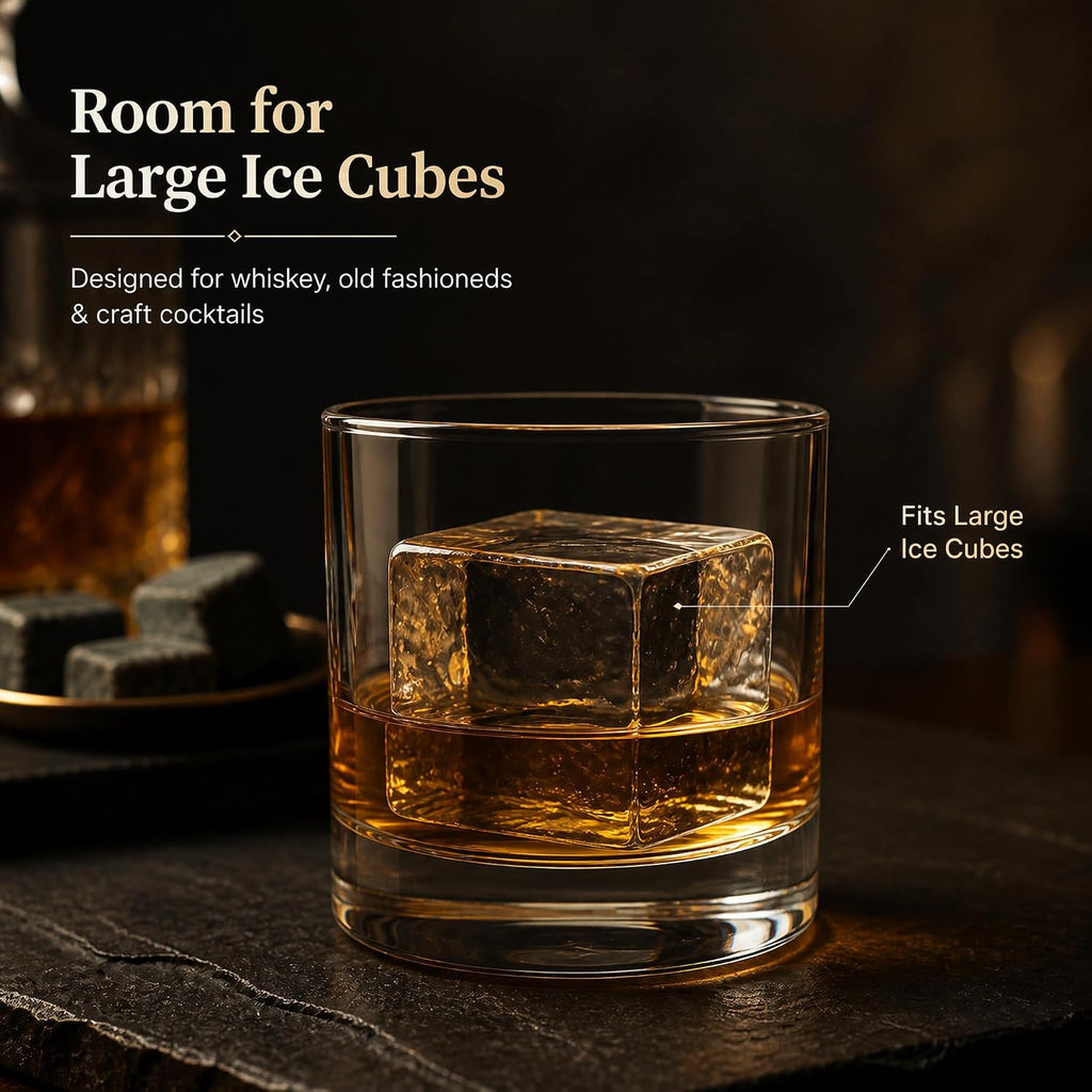12 Pack 10 oz Rocks Glasses, Old Fashioned Whiskey Glasses