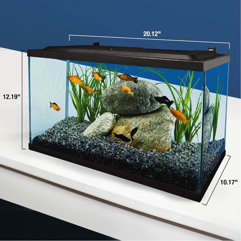 Complete 10 Gallon Fish Tank Kit for Freshwater & Saltwater Fish