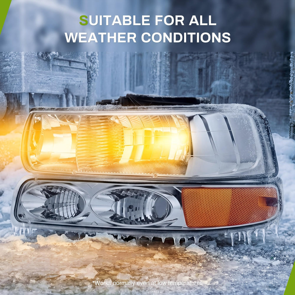 Headlight Assembly Compatible with 1999-2002 Chevy Silverado