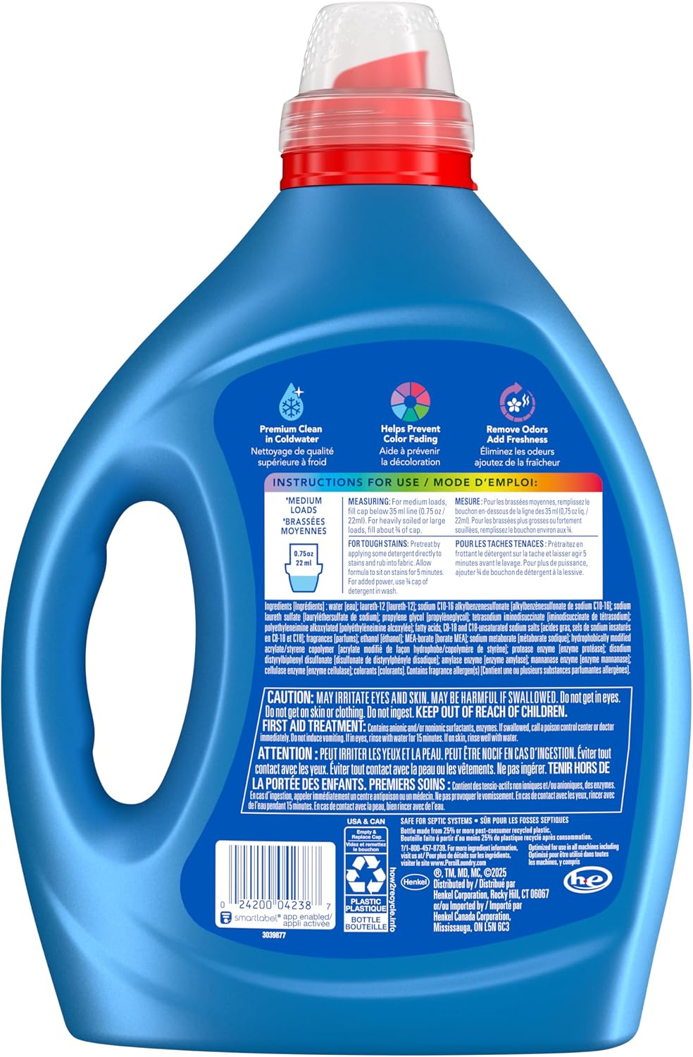 Intense Fresh Liquid Laundry Detergent, 110 Loads, 82.5 Fl Oz