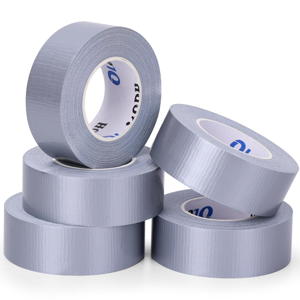 5 Pack Mini Silver Duct Tape, 1" x 75 Yards Pocket Travel Size