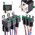 True MODS 6 Pack Bosch Style 4-Pin 12V Fused Relay Kit SPST 30 Amp | Interlocking Harness Socket, Fused, 14 AWG