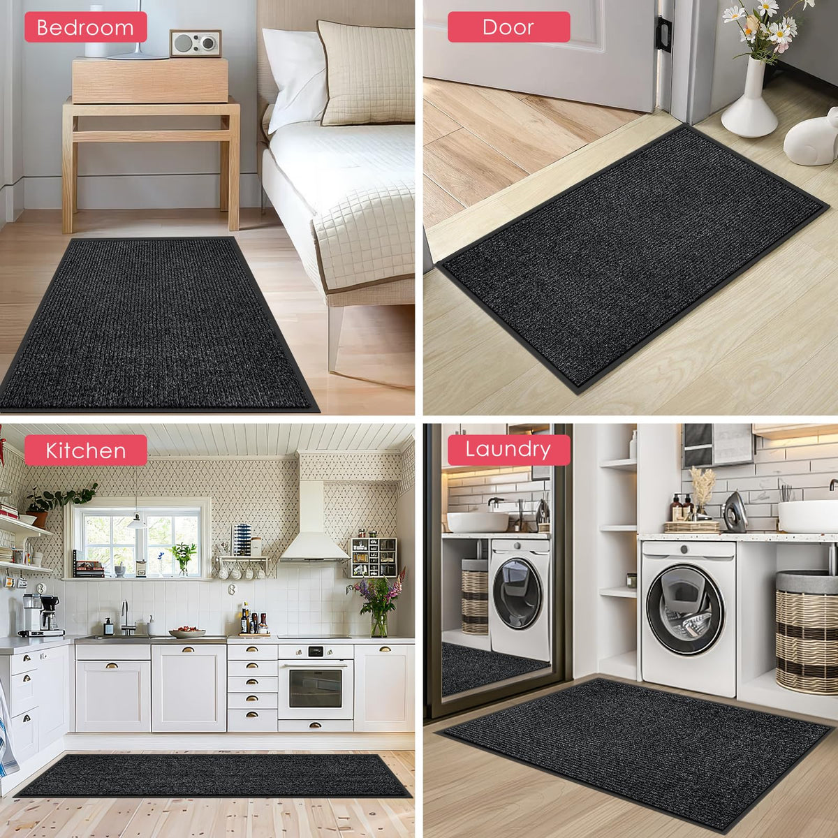 Front Door Mat, 4'x8' Indoor Outdoor Entrance Mat