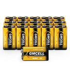 9V Batteries 16-Pack,Alkaline Non-Rechargeable Long-Lasting