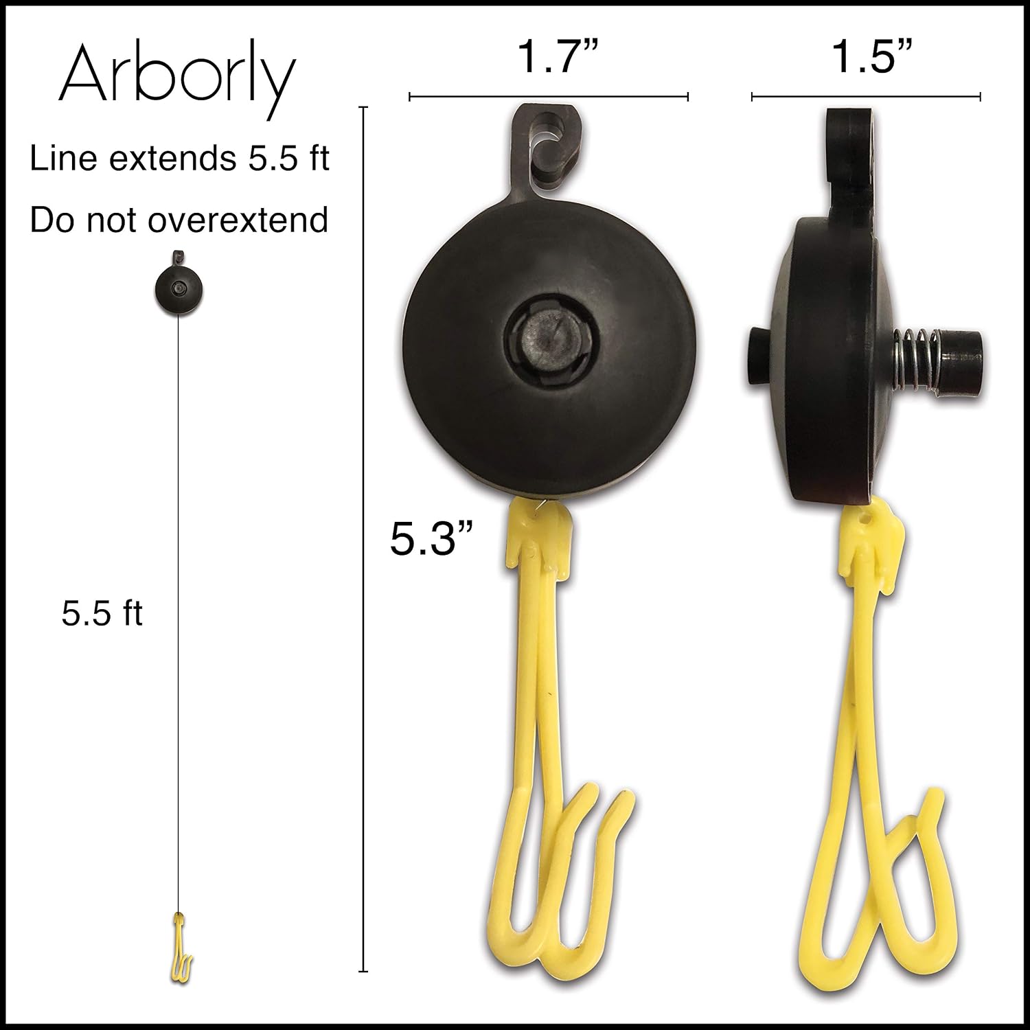 Plant Yoyo Hangers - 50 Pack - 2 Hooks - Plant Support for Stems & Branches with Heavy Buds, Colas, Flowers, Fruits &