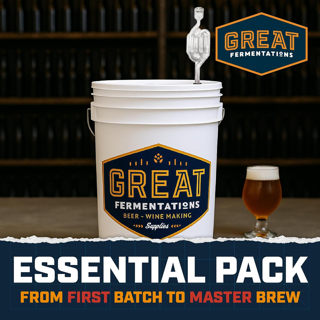 6.5 Gallon Fermenting Bucket with Lid and Handle - BPA-Free Food Grade Fermentation Bucket with Airlock - Reusable