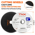 THX 6 Inch Cut Off Wheel,Long-Lasting Thin Cutting Wheel,12 Pack