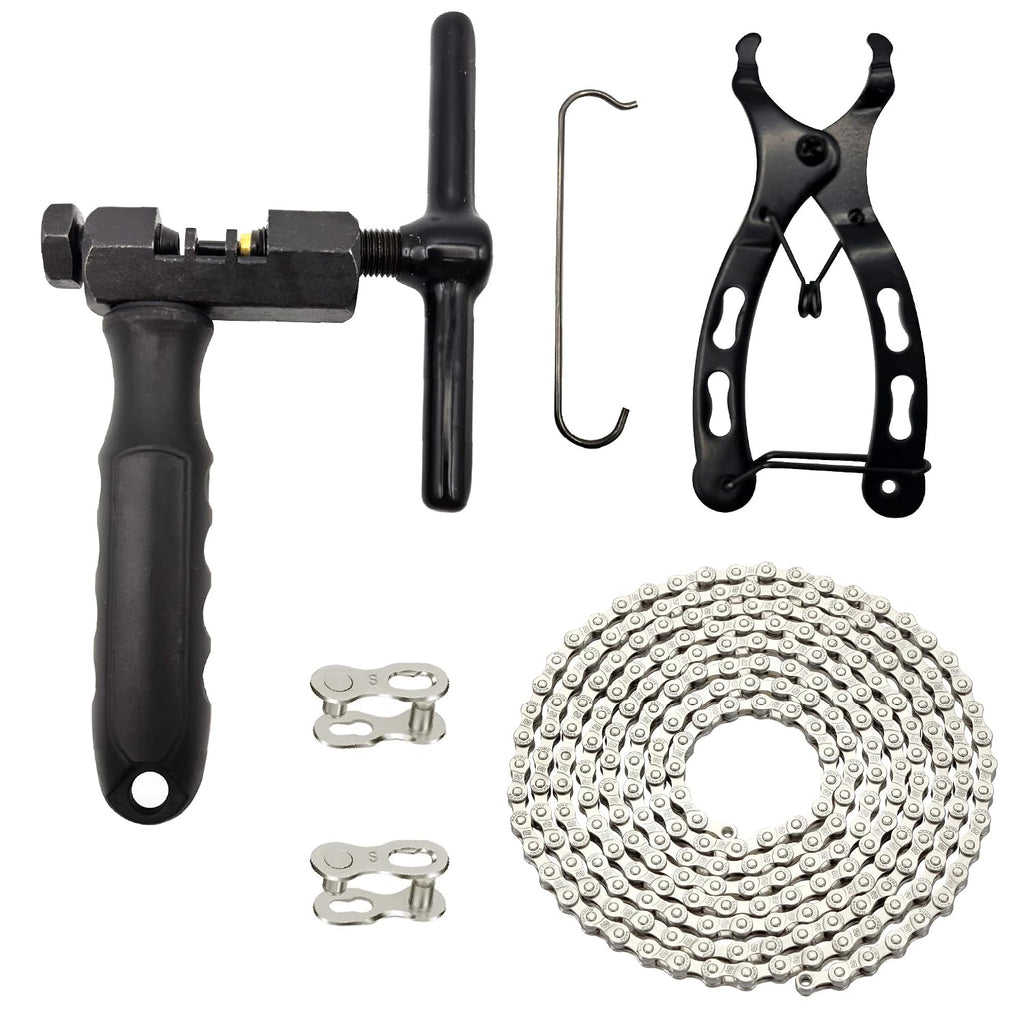 Bike Chain Kit, 6/7/8 Speed Chain Tool Bicycle Replacement Kit