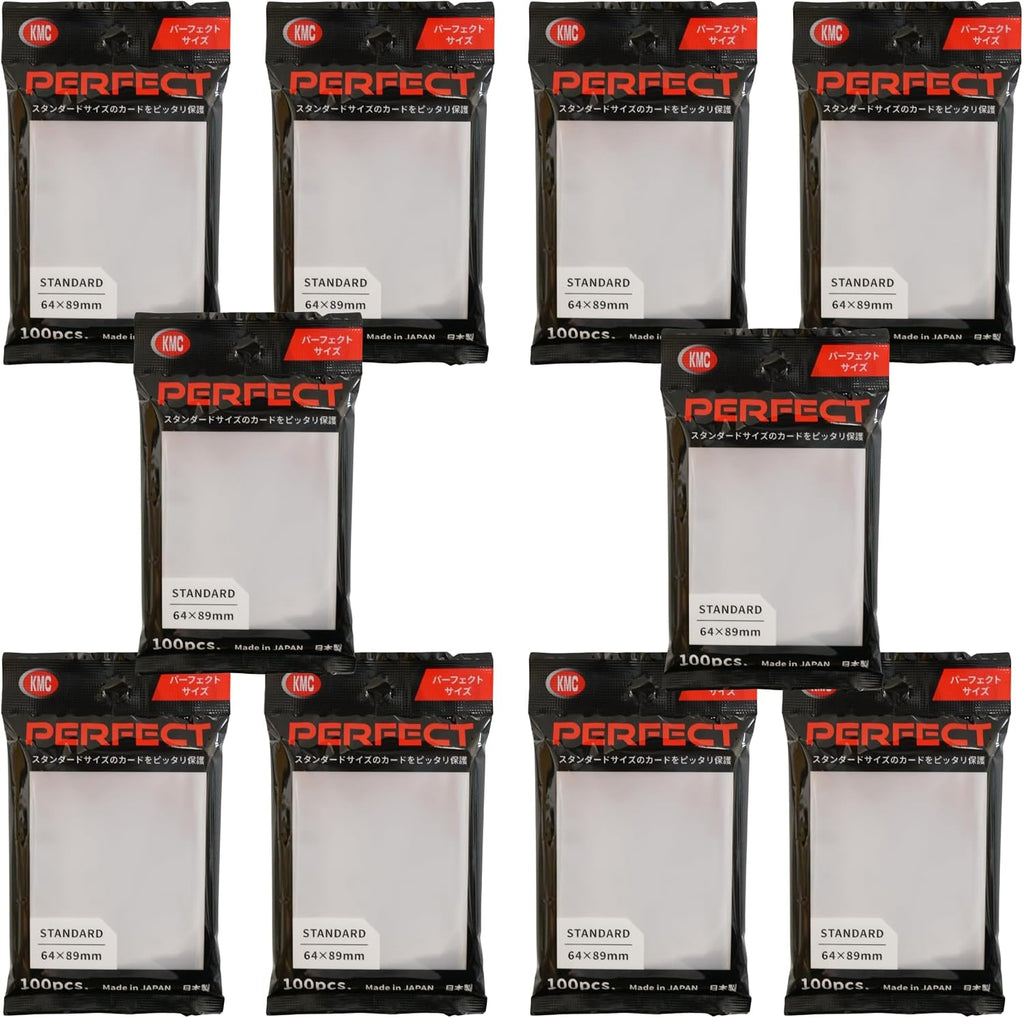 100 Karte Barriere Perfekte Größe (10 Packungen/Gesamt 1000) | 10 Packs / 1,000 Sleeves Total – 100 soft sleeves per