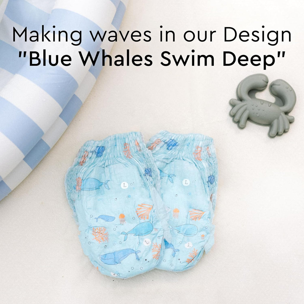 Disposable Baby Swim Diapers, Size Medium (20-33 lbs), 36 Count