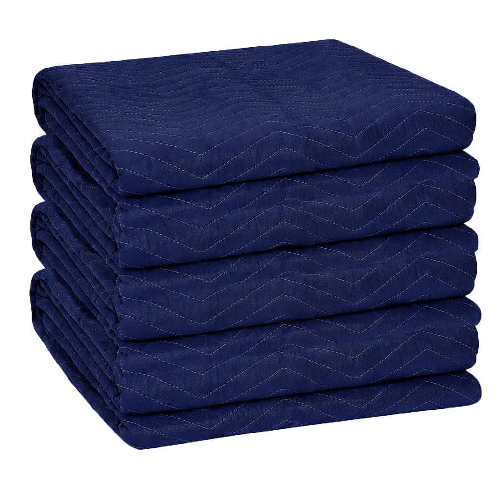 Moving Storage Packing Blankets, 80 x 72 Inches, Midnight, 4 Pack