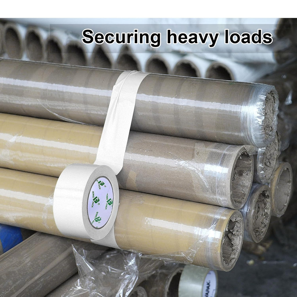 2 in x 35 Yards White Heavy Duty Duct Tape Strong Adhesive