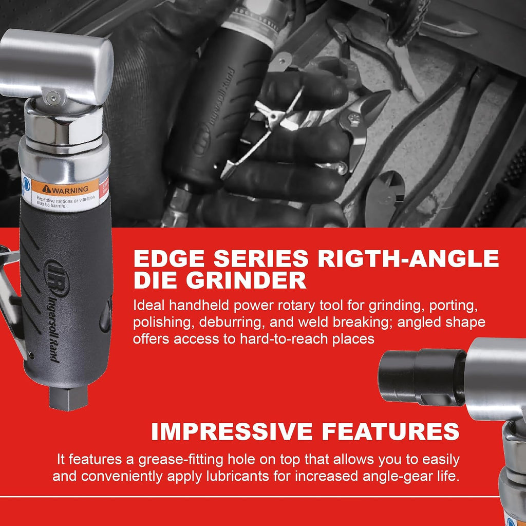 3101G Edge Series Portable 1/4-Inch Right-Angle Die Grinder with Lightweight Design