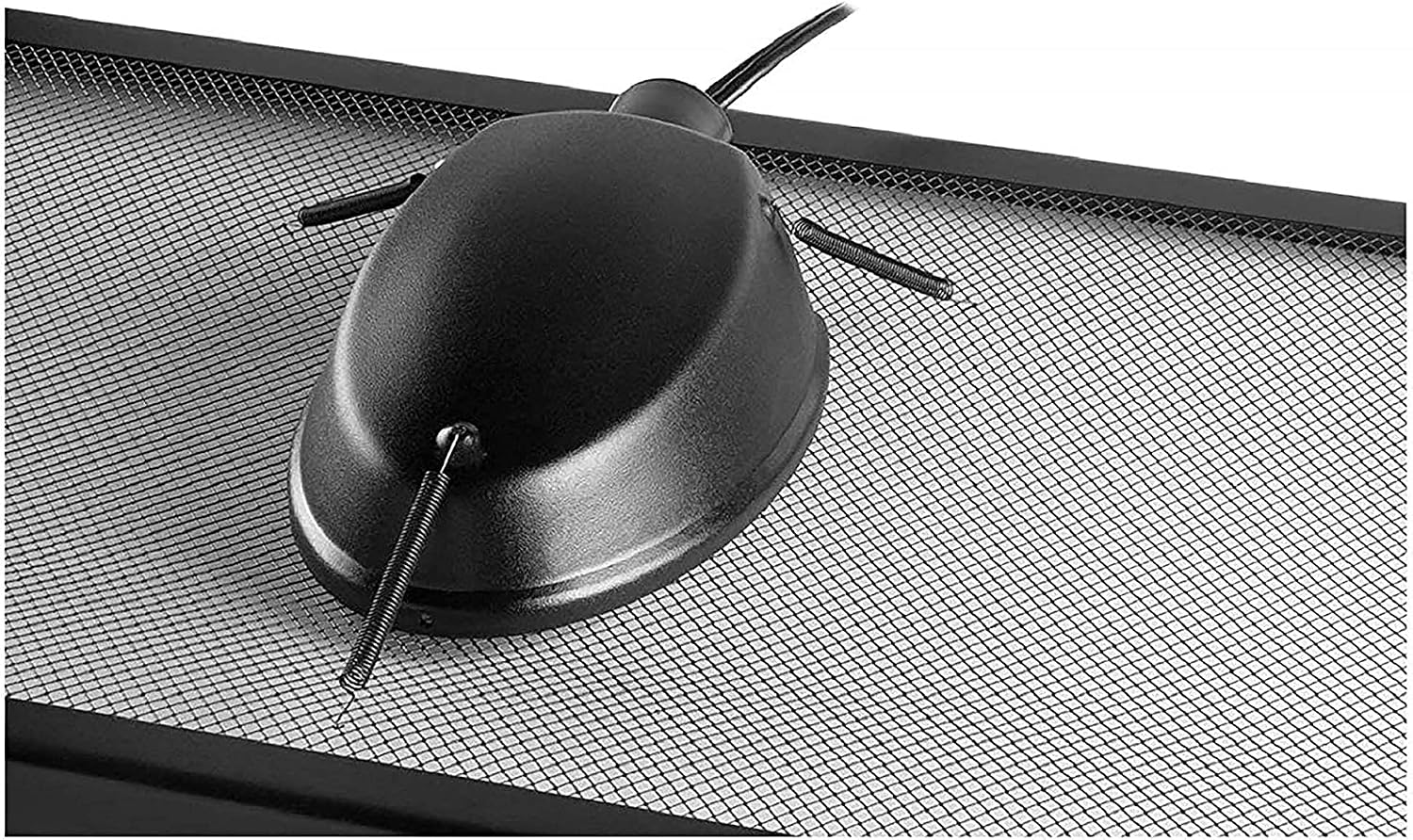 Low Profile Reptile Terrarium Fixtures Single,Black | Reptile heat lamp fixture with spring clips, one socket for