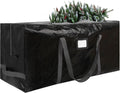 Large Christmas Tree Storage Bag Heavy Duty 9 Ft (Black) | Protects From Moisture & Dust, Holiday Storage