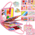 Busy Board Montessori Toys for Girls, Sensory Book Educational Activities for Learning Fine Motor Skills, Birthday