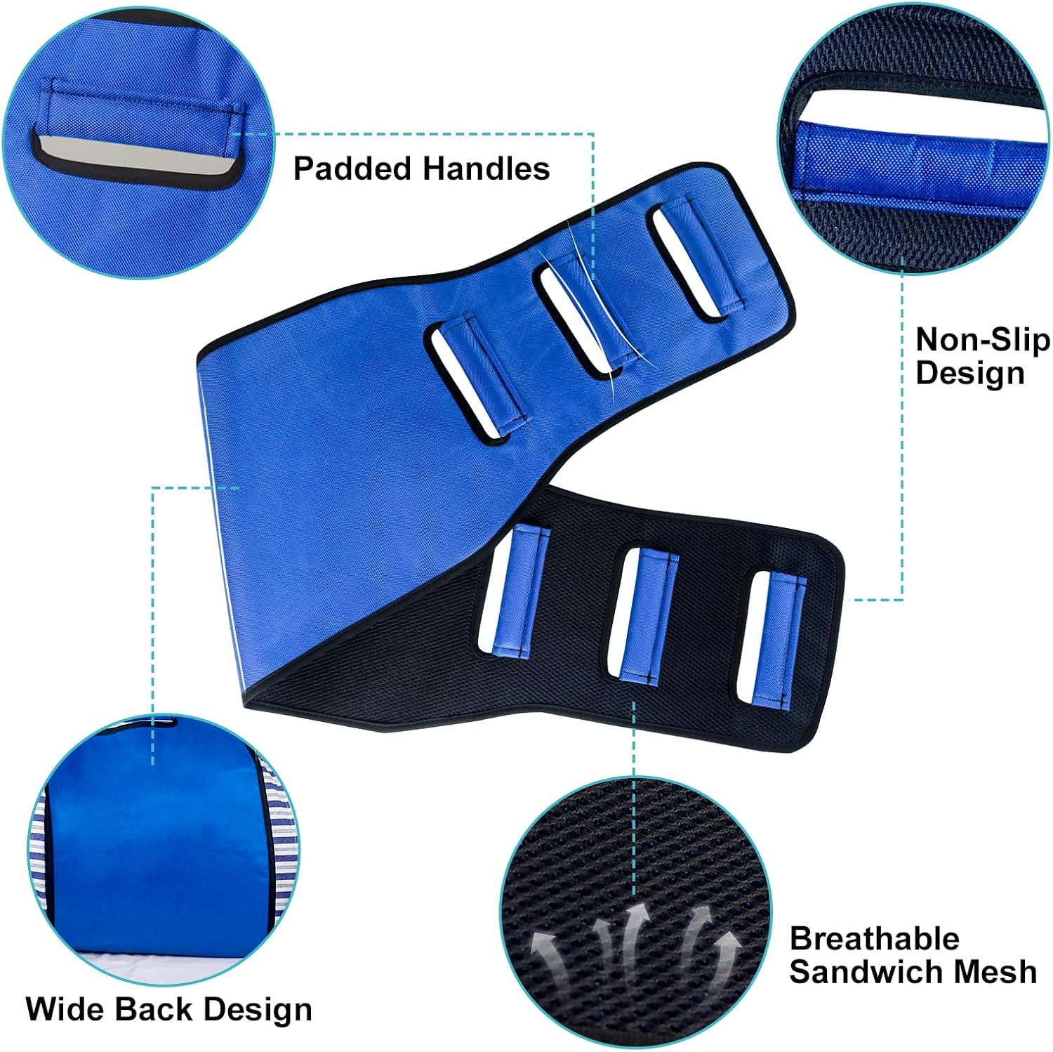Transfer Belt Transfer Sling Padded Gait Belts with Seniors Patient Lift