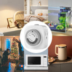 24 Hour Indoor Mechanical Timer with 2 Ground 3 Plug Socket,White,4 Pack.