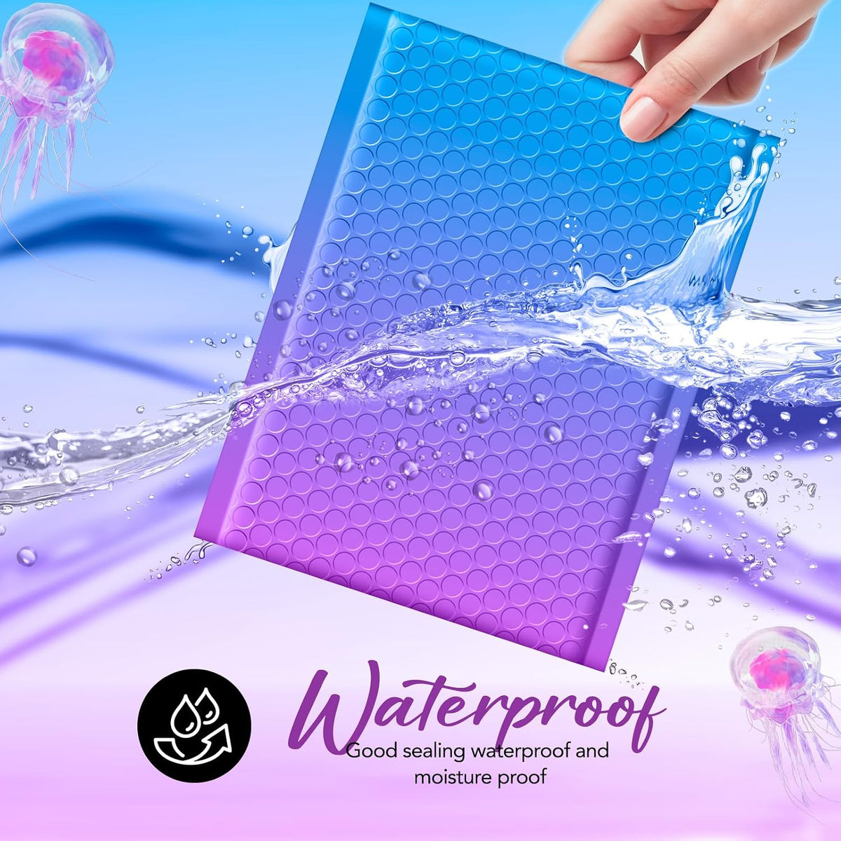 Cute Design Bubble Mailers 6x10" 100 Pack Opaque Padded Envelopes