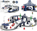 Train Sets for Boys 4-7, 104 Pcs Battery Operated Trains with Tracks | Magnetic Connection, Compatible with Thomas