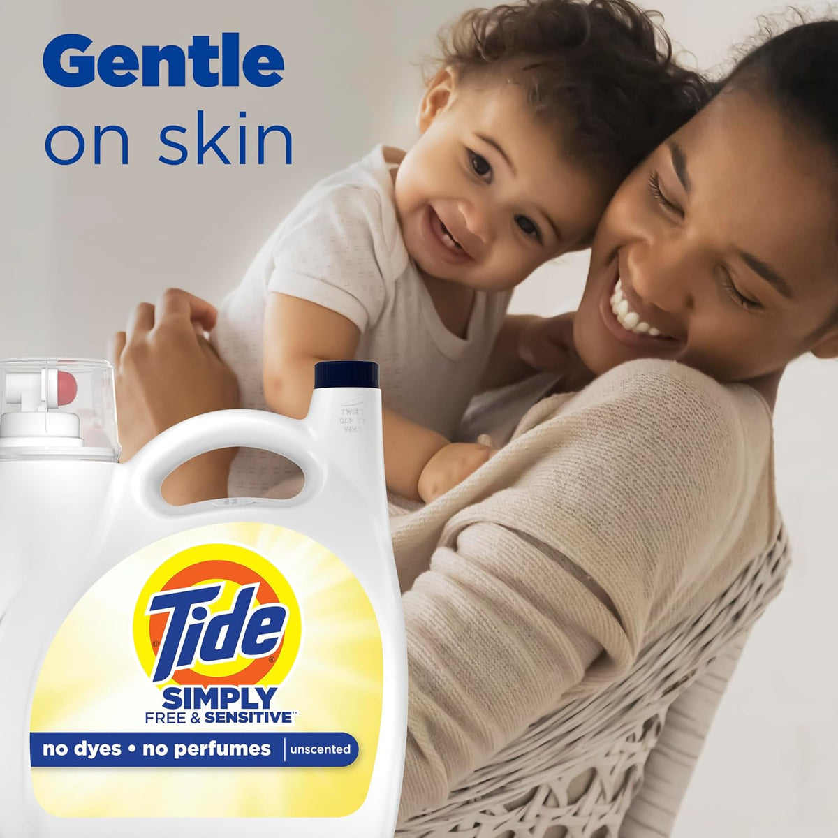 Simply Liquid Laundry Detergent, Free & Sensitive, 138 Loads, 173 fl oz