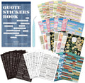 2346PCS Quote Stickers,48 Sheets Scrapbook Supplies Kit Word Stickers for Journaling, Card Making, Vision Board