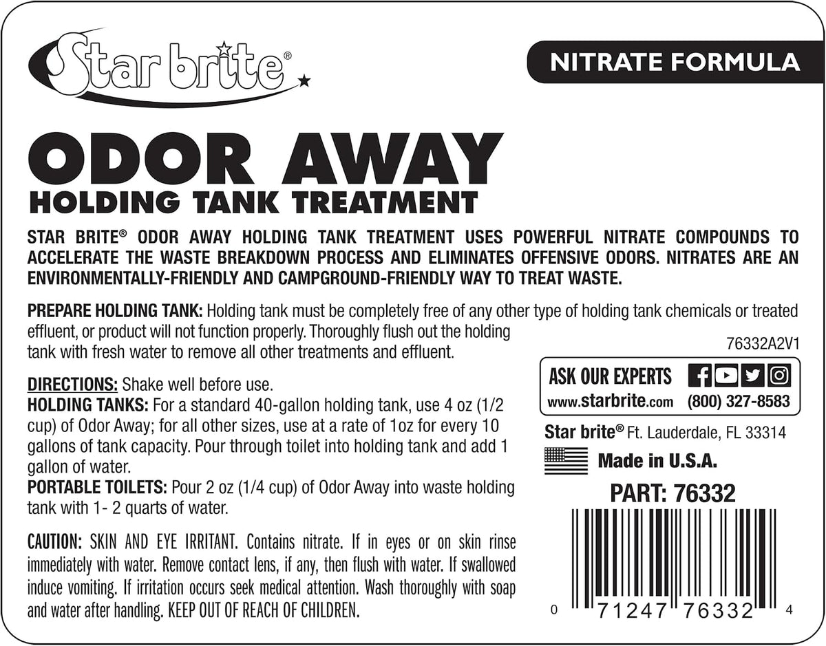 Odor Away Holding Tank Treatment - Nitrate Formula