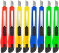 8 Pack Box Cutter Retractable Utility Knife, 9mm Wide Blade