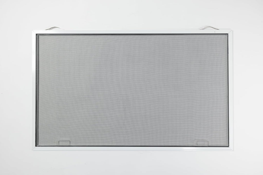 Custom Double Hung Window Screen (DH2) for Window Screen Replacement (Top Sash Moving). Equipped with Leaf Springs to