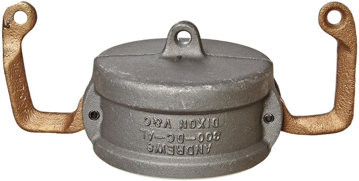Dixon Valve & Coupling 300DC-LAL Aluminum Cam and Groove Hose Fitting, Lockable Dust Cap, 3"