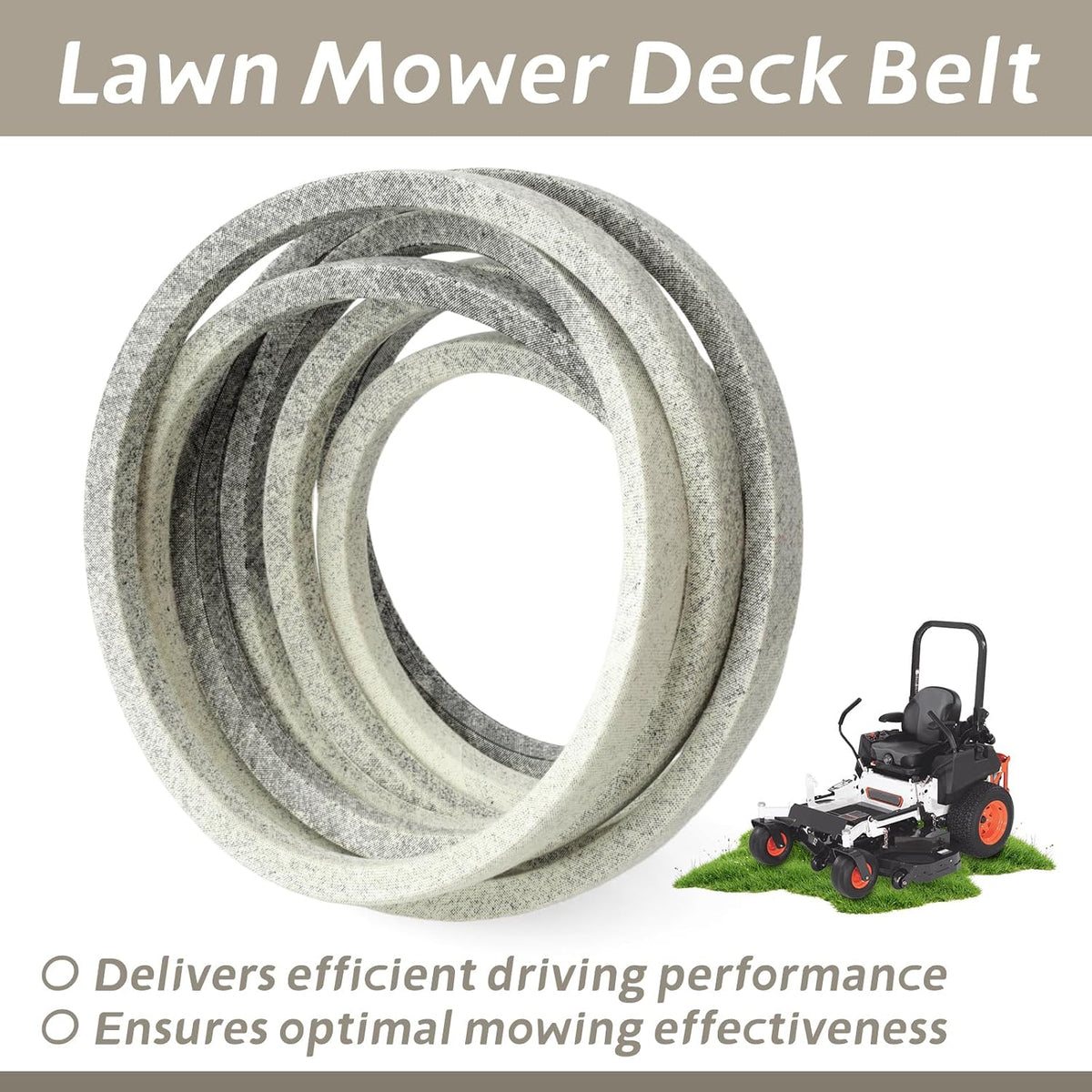 4169640 4165619 52" Deck Belt Replacement for Bobcat ProCat Zero Turn Mower for Predator PRO 942517G for ProCat SE