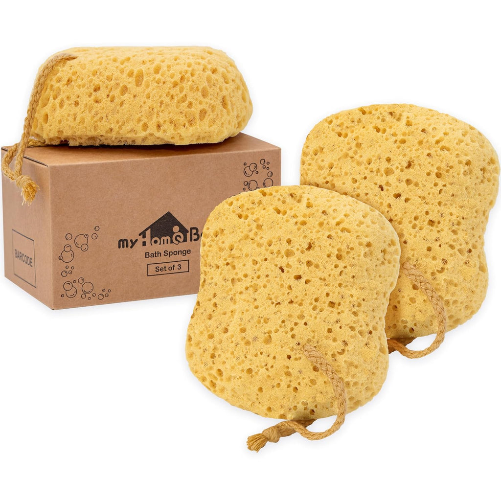 Bath Sponge, Foam Loofah, Body Scrubber for Bathing, Exfoliating Shower Pouf for Shower – Large Size, Lots of Lather