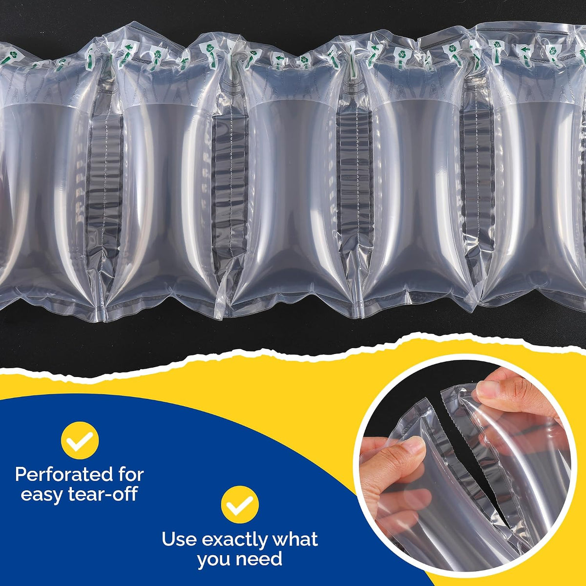 4x8 Inflatable Air Pillows for Shipping, Pump Included, 400 Count