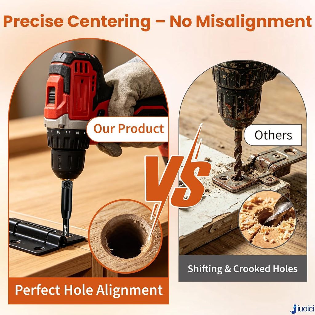 2026 Upgraded Self Centering Drill Bit Set VIX Bits, Cabinet & Door Hinge
