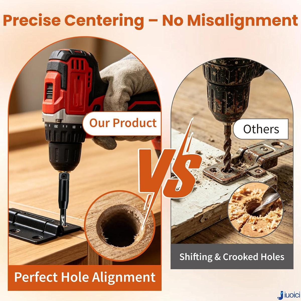 2026 Upgraded Self Centering Drill Bit Set VIX Bits, Cabinet & Door Hinge