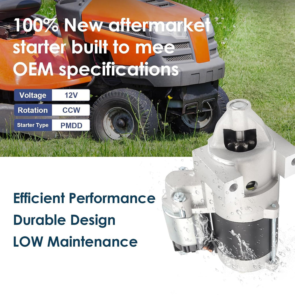 Ezexpreze 17628 New Starter Motor Replacement for Kohler 2509809 2509808 2509821 2409801 12.5-27HP Cub Cadet Mower John Deere Scotts Toro Tractor 23HP 25HP wi-53044 10455513 25-098-11-s 25-098-09-s
