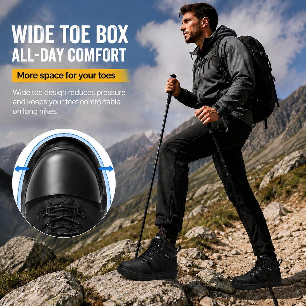 Steel Toe Boots For Men,Non Slip Work Boots