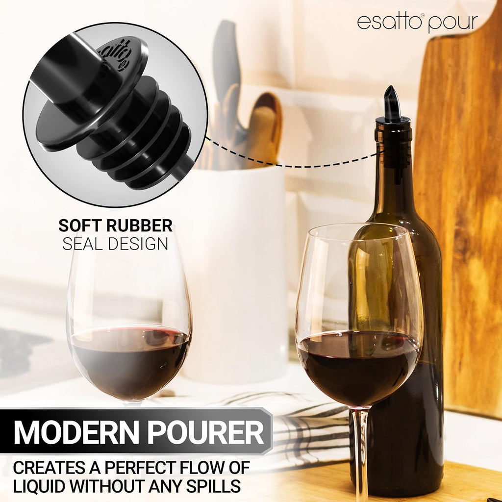 Free Flow Plastic Bottle Pourers, Speed Spouts, 100 Pack