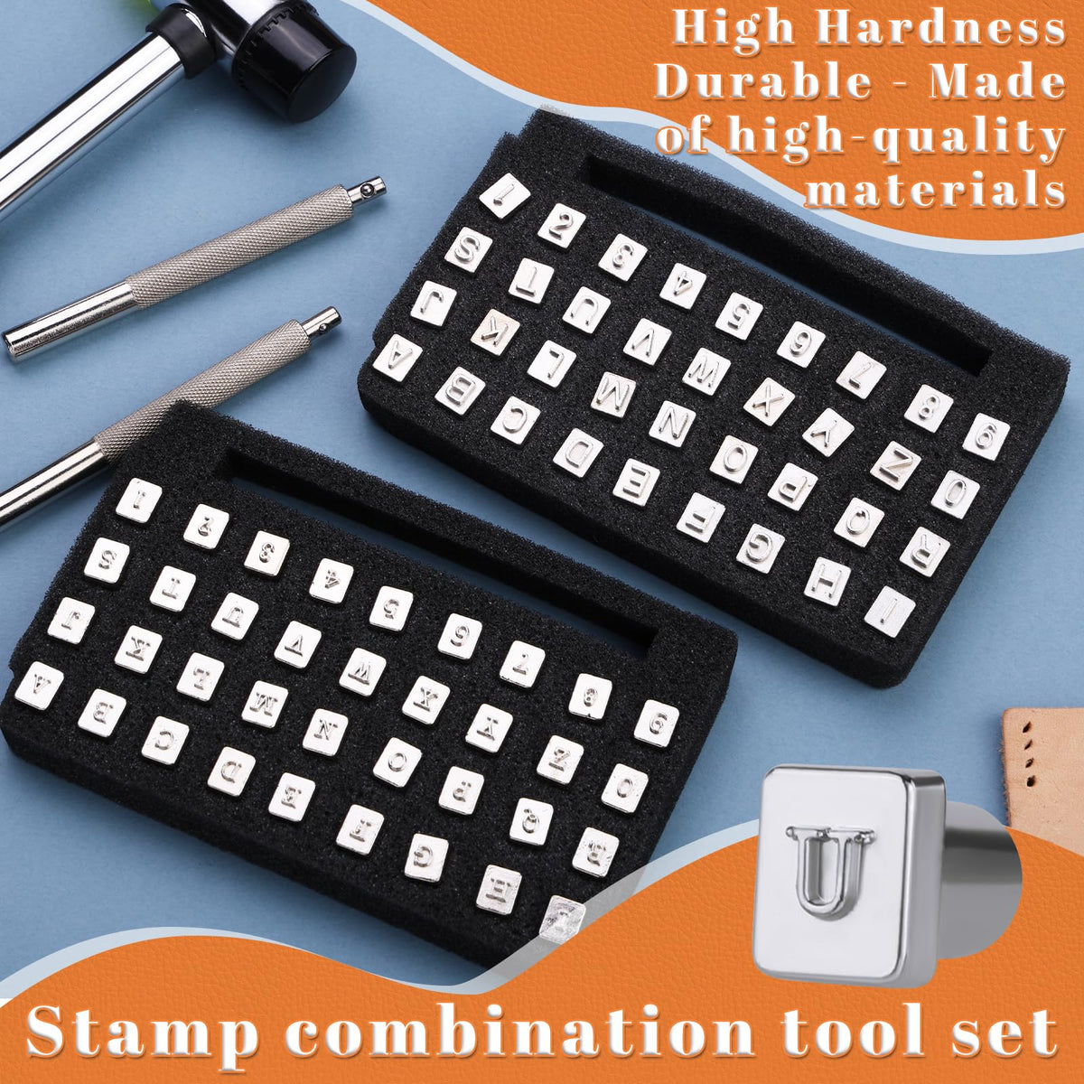 Leather Stamping Tools, 75 Pcs Leather Carving Tools