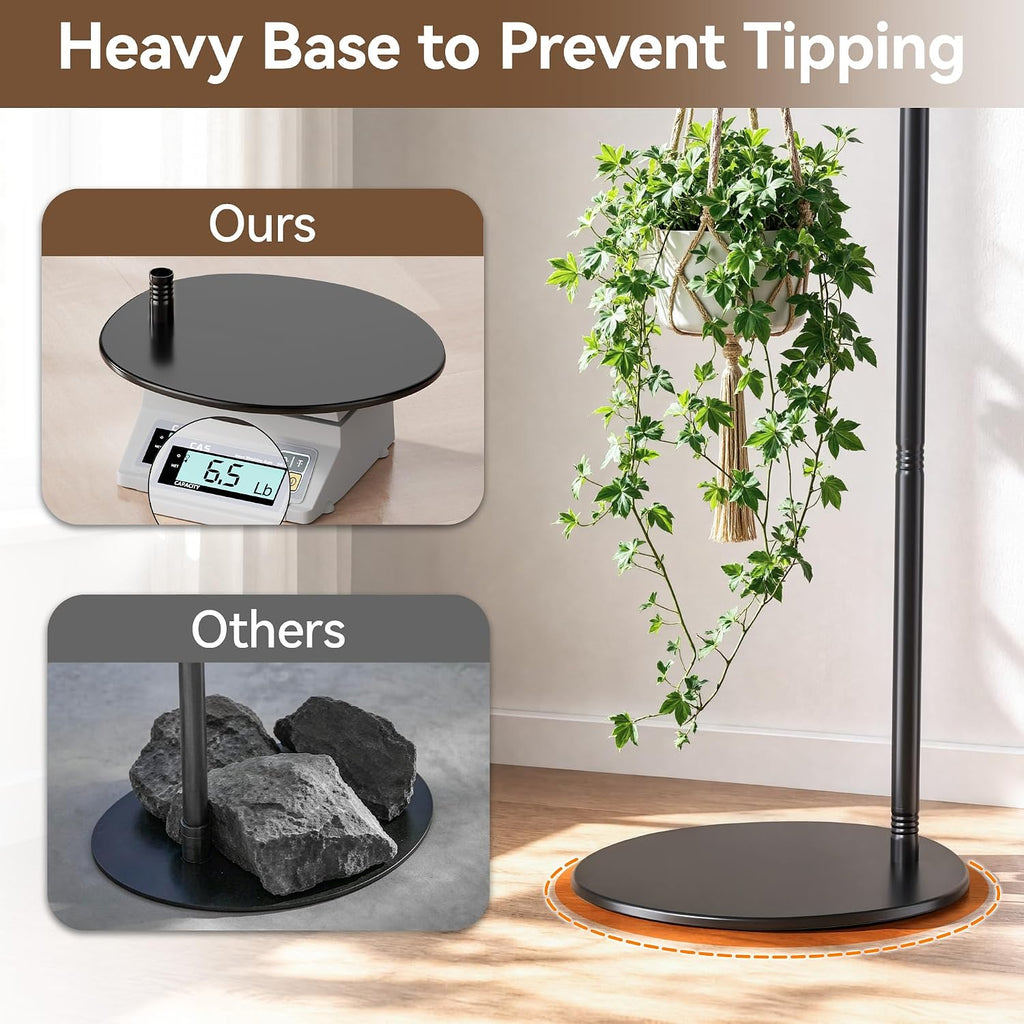 74" Shepherds Hook Stand: Hanging Bird Feeders, Wind Chimes, Plants