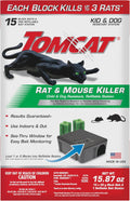 Rat & Mouse Killer, Child & Dog Resistant, Refillable Station | Tamper-Resistant Indoor/Outdoor Bait Station with