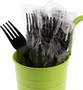 Royal Medium-Heavy Weight Individually Wrapped Disposable Polypropylene Plastic Forks for Restaurants and Catering