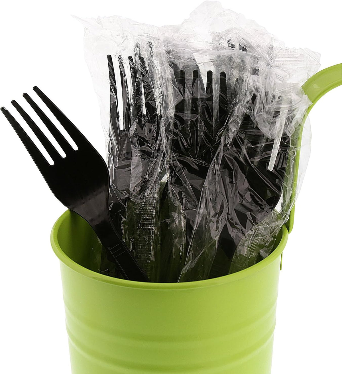 Royal Medium-Heavy Weight Individually Wrapped Disposable Polypropylene Plastic Forks for Restaurants and Catering