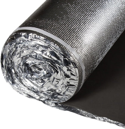 Vapor Barrier Flooring Underlayment - 3in1 Silent Padding - 2mm w/Overlap and Tape Attached - IIC 65 - Bestlaminate