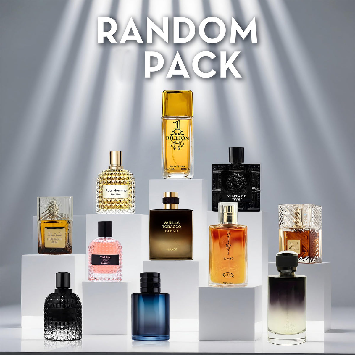 Cologne for Men Eau De Toilette Multi Scent Perfume (Random 10PCS)