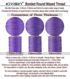 12 Trend-Inspired Colors 0.45mm Waxed Thread for Beading & Micro Macrame