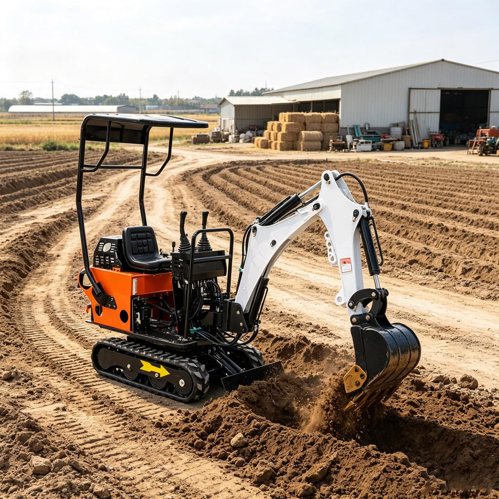 0.8T Hydraulic Excavator Compact Crawler Machine for Farm and Landscaping