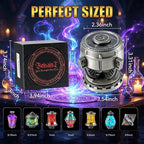 RPG Dice Set,7Pcs Alchemist's Metallic Elixir Dice with Spinning Chalice